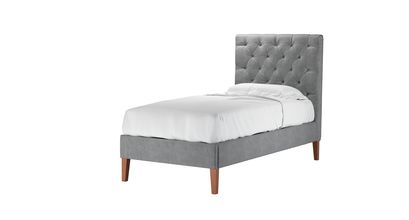 Rosalie 130cm Single Bed in Thatch Smart Velvet - sofa.com
