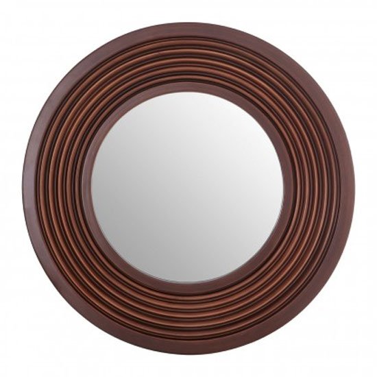 Coco Wall Bedroom Mirror In Brown Frame