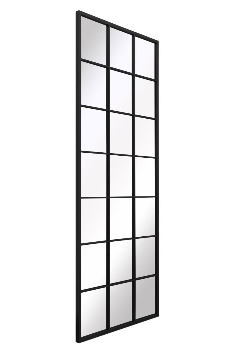 MirrorOutlet Black Modern Window Leaner / Wall Mirror 79" X 31" (200CM X 80CM) 4
