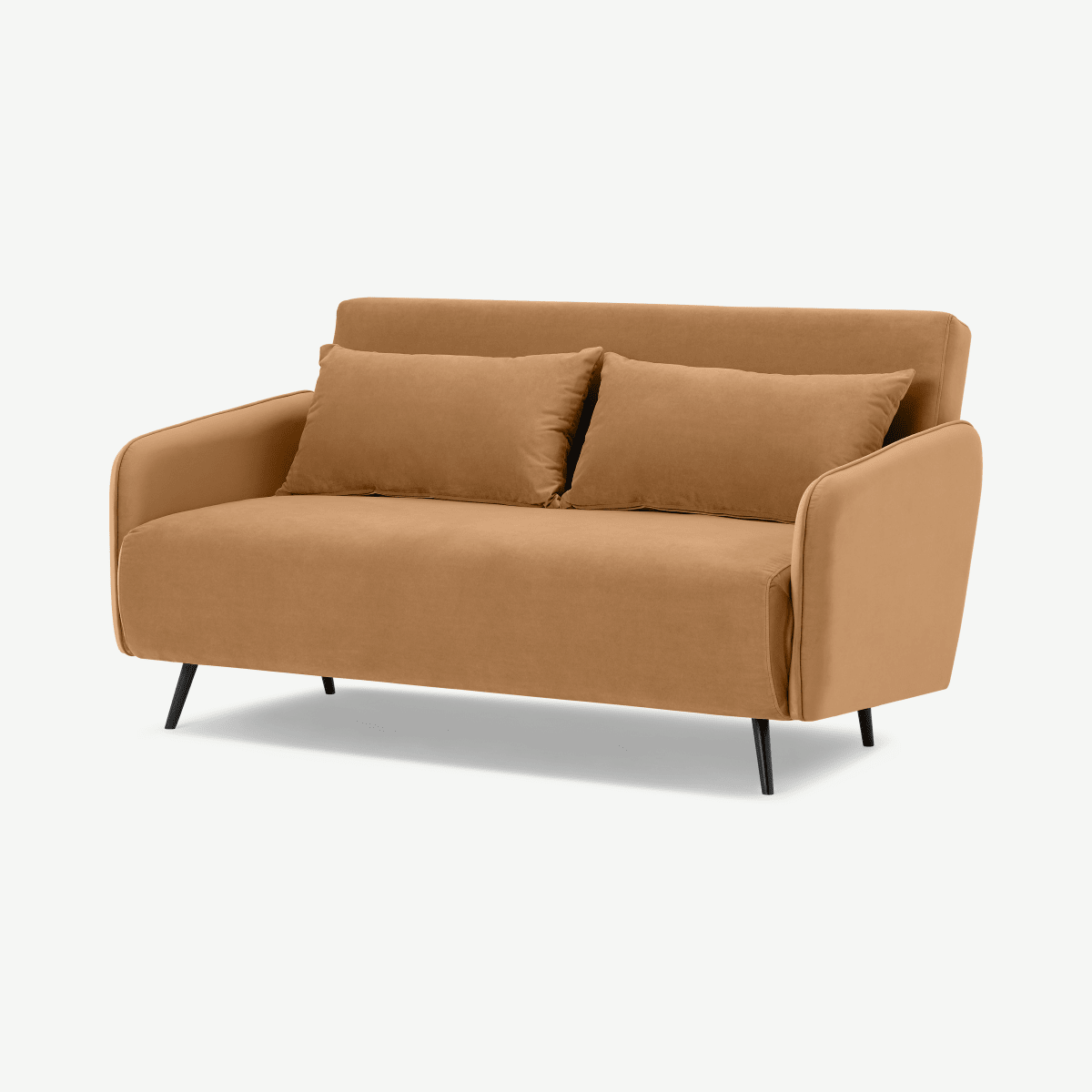 Hettie Large Double Sofa Bed, Apricot Velvet