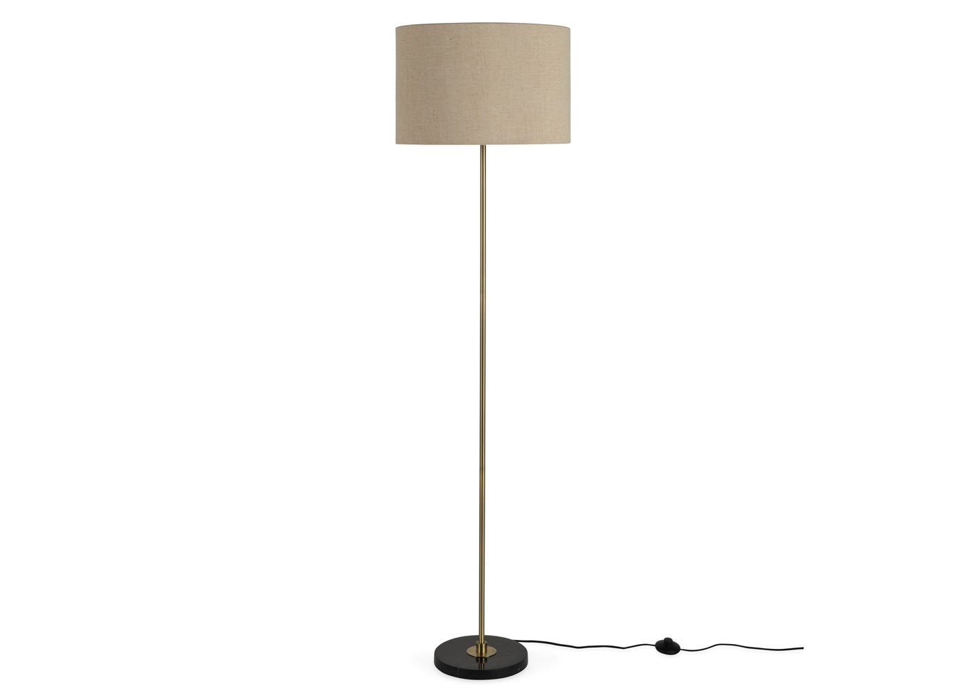 Simple Floor Lamp Black Marble
