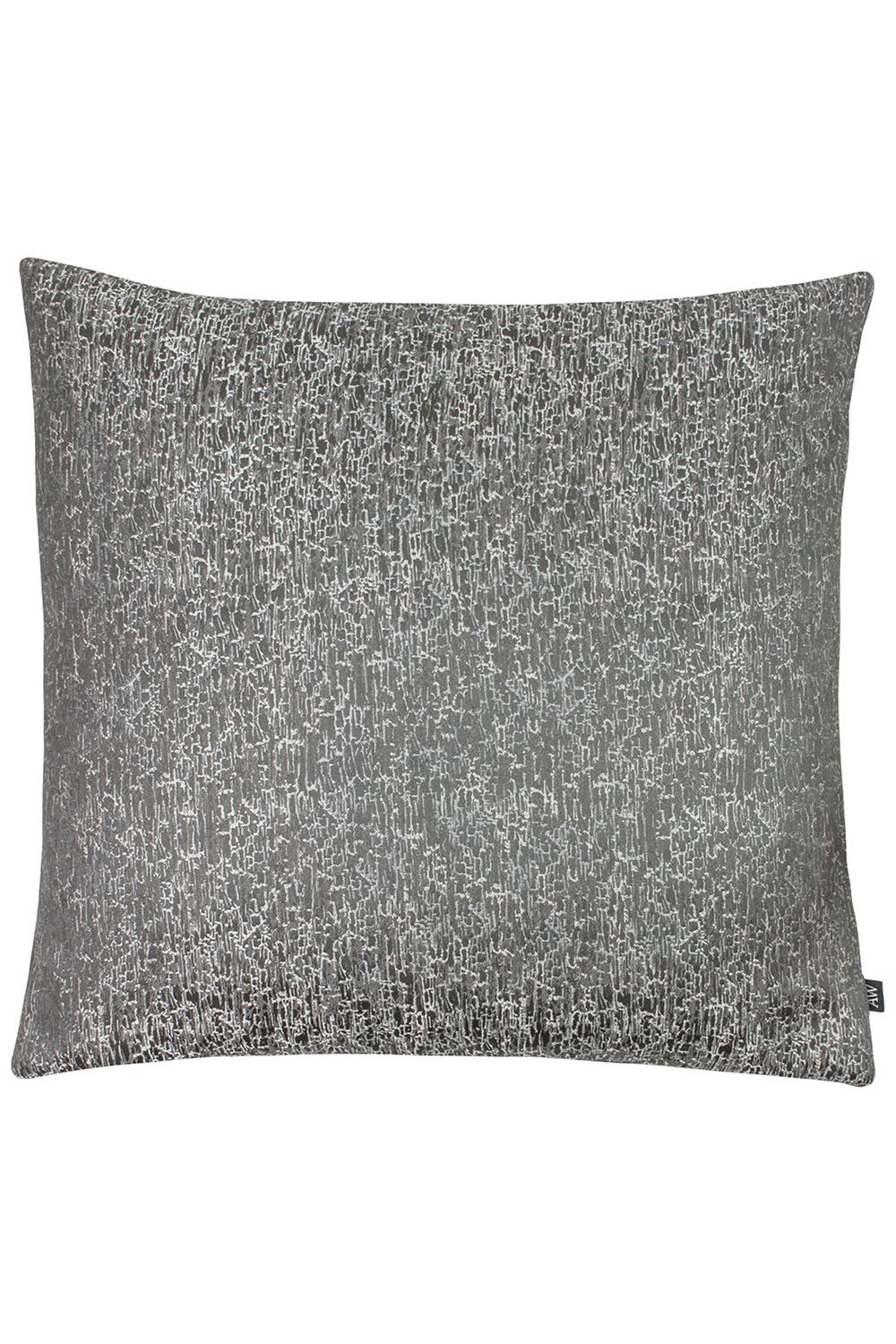Ashley Wilde Rion Metallic Jacquard Cushion in Dark Grey