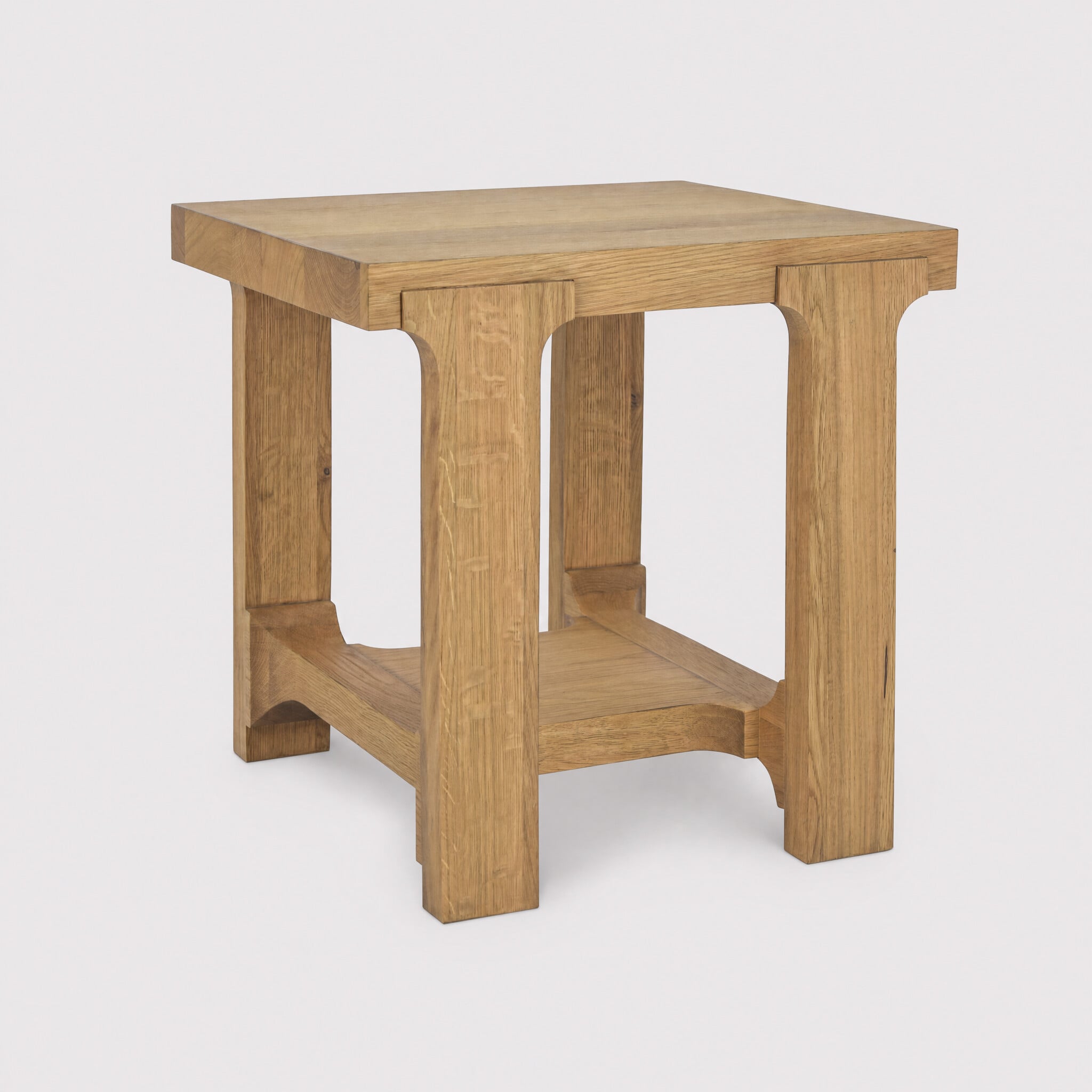Wade Lamp Table, Neutral Wood | Barker & Stonehouse