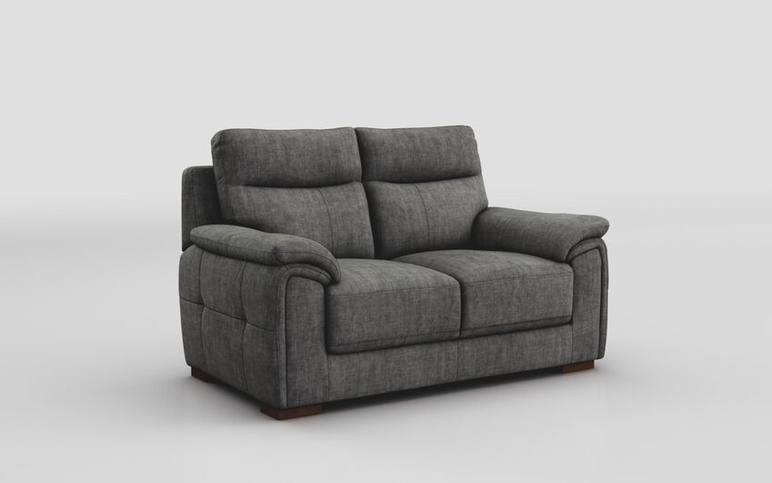 Black Fabric Cosina 2 Seater Sofa
