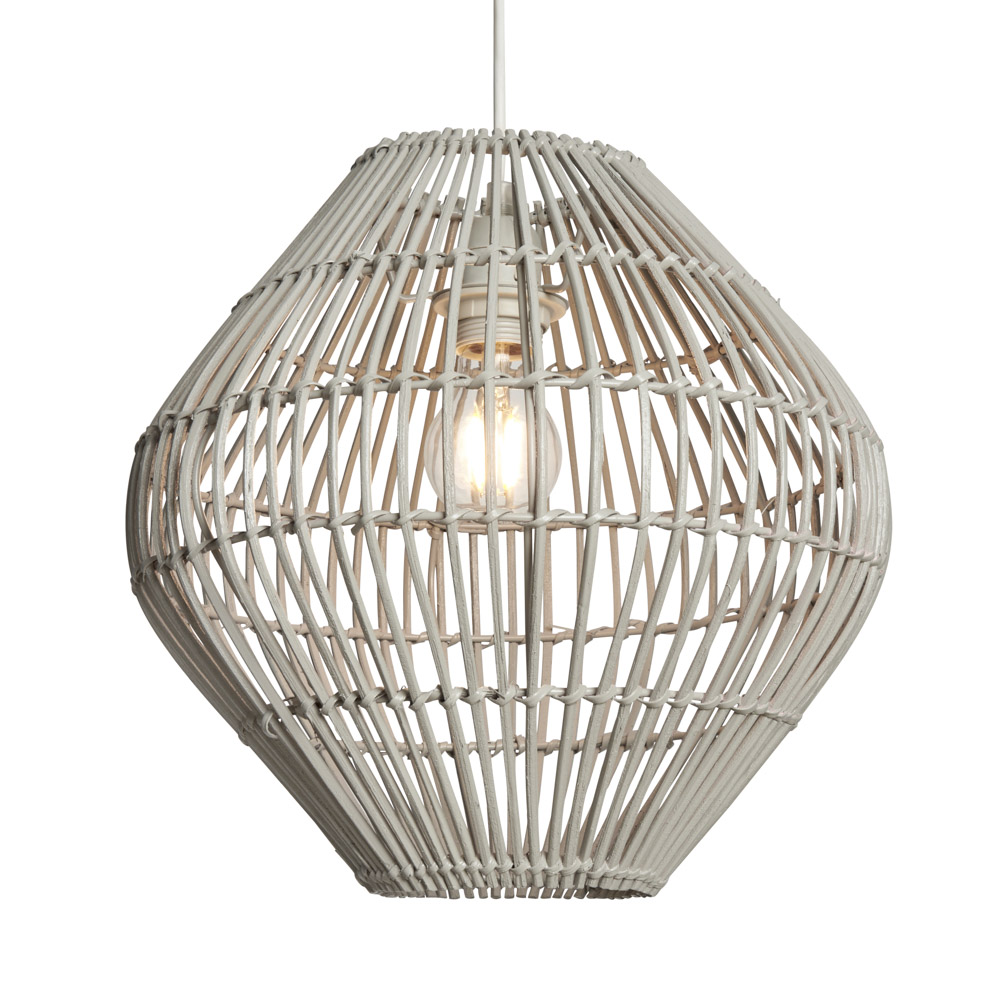 Bamboo Bobbin Easyfit Shade, Grey