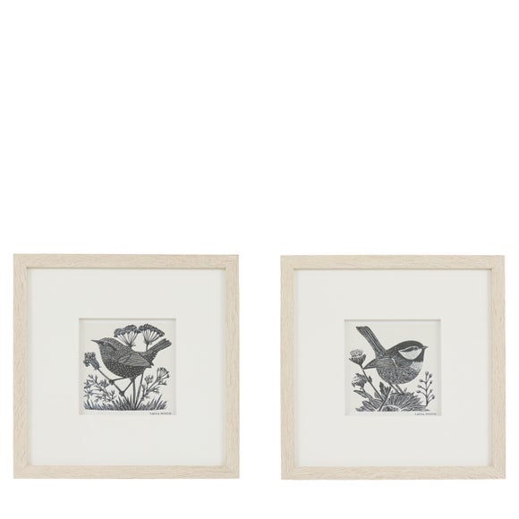 Cedar and Sage Set of 2 Winged Typography Framed Wall Art