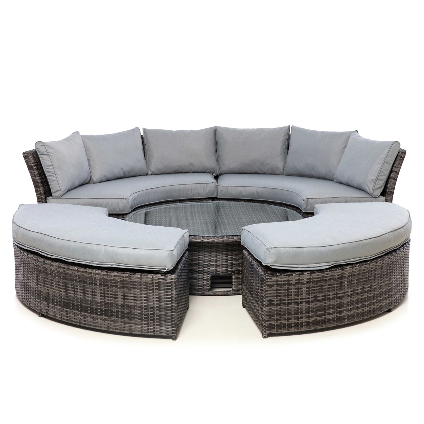 Valencia Lifestyle Garden Suite in Grey Weave with Grey Fabric