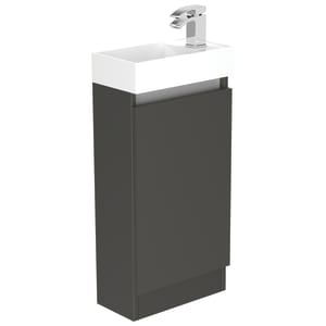 Newland Midnight Mist Basin Cloakroom Unit - 400mm