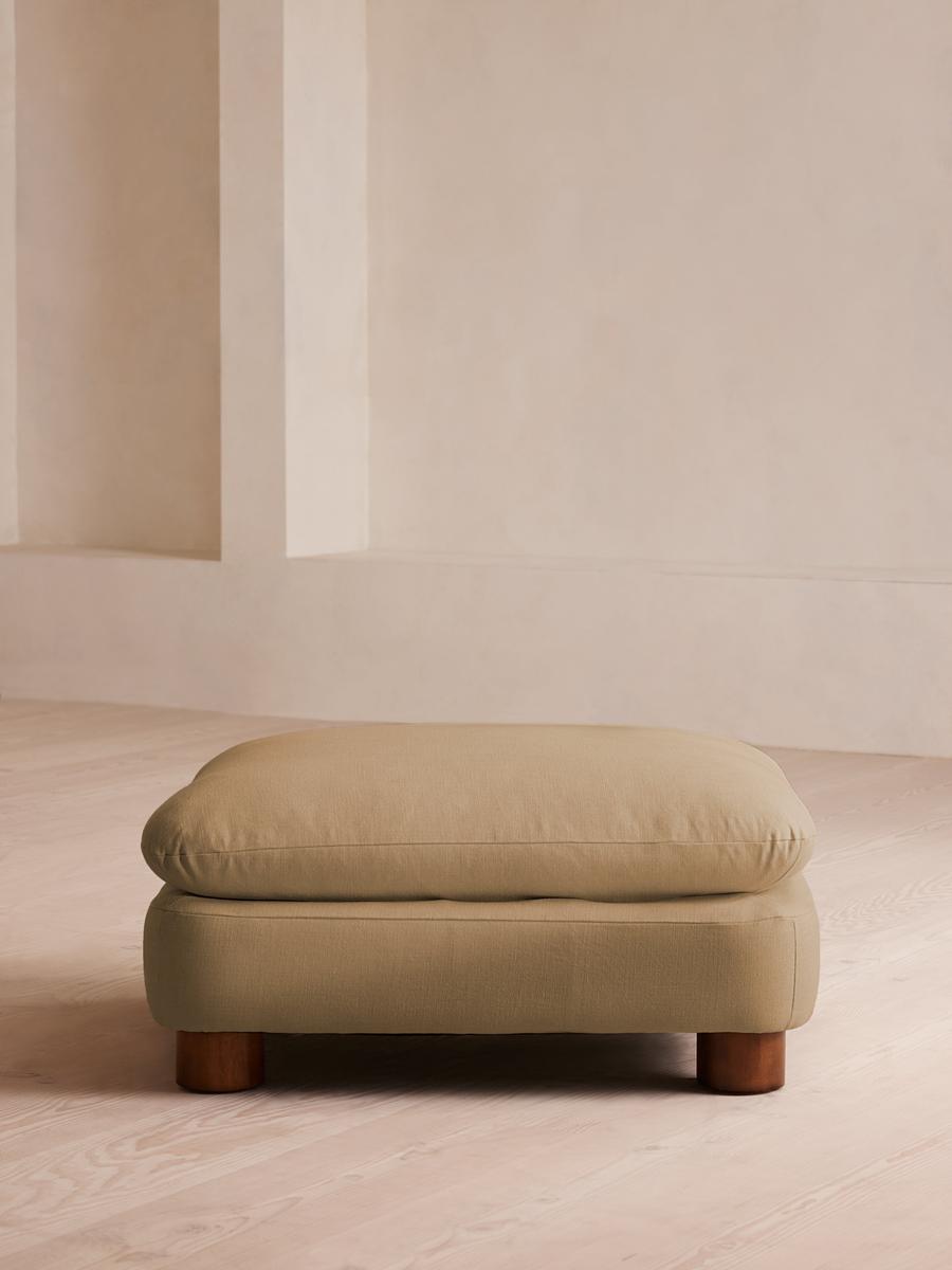 Vivienne Ottoman, Linen, Wheat