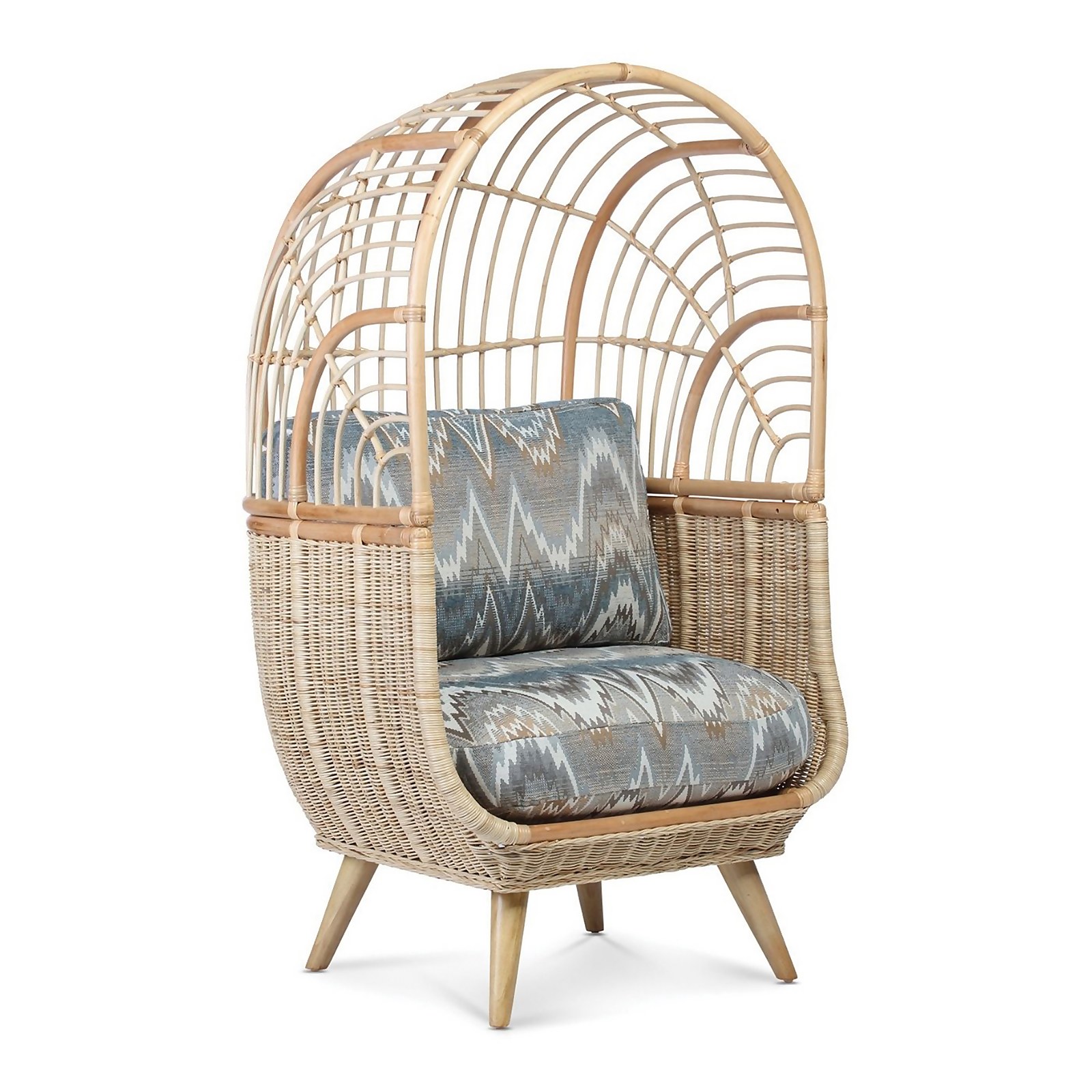 Cocoon Rattan Chair in Alpine
