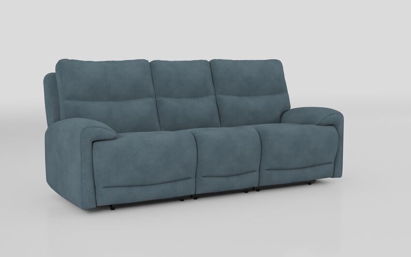 Blue Fabric Caldbeck 3 Seater Sofa
