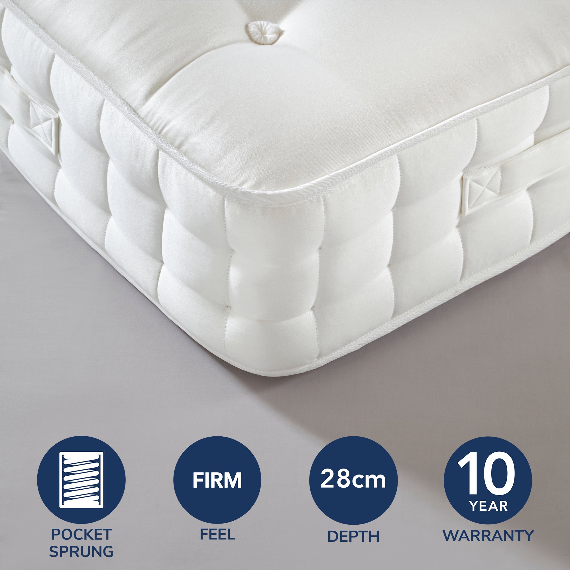 Dorma 1000 Pocket Sprung Mattress White