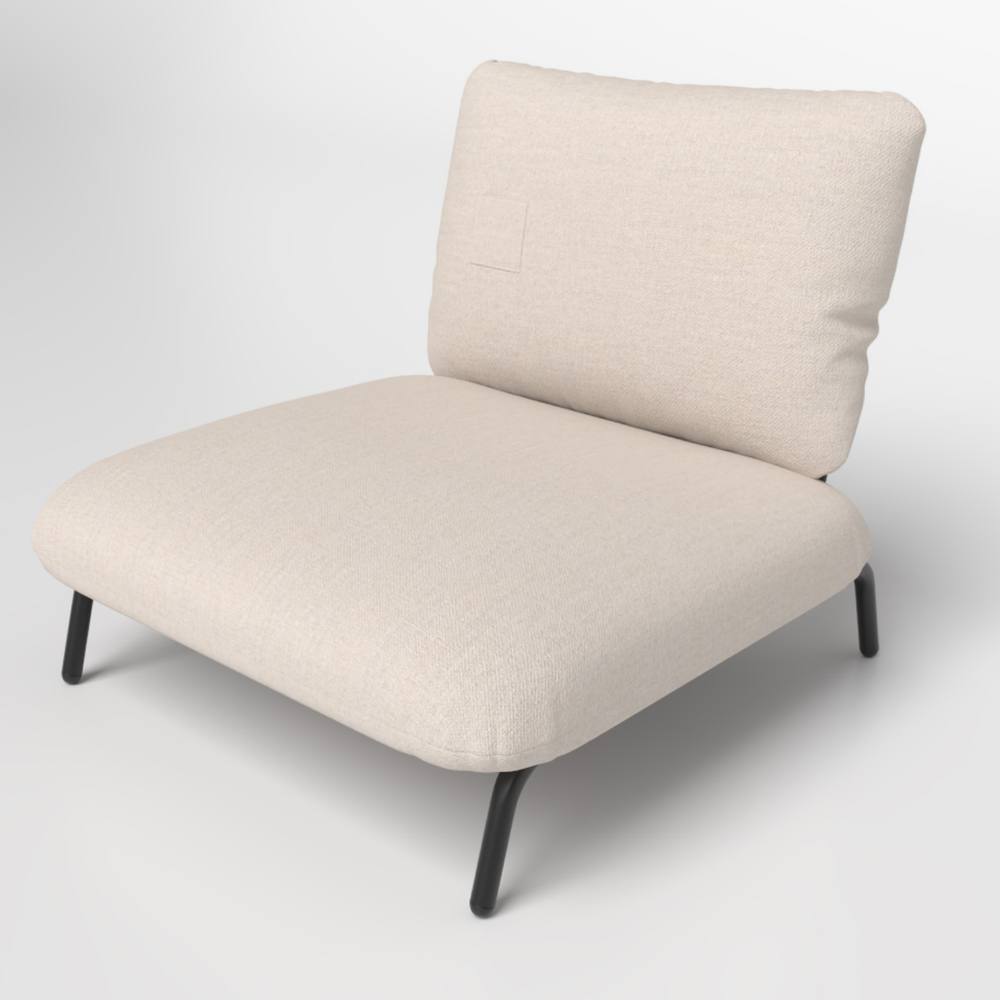 Costway Oversized Accent Chair Modern Reading Chair Upholstered Leisure Chair in Beige