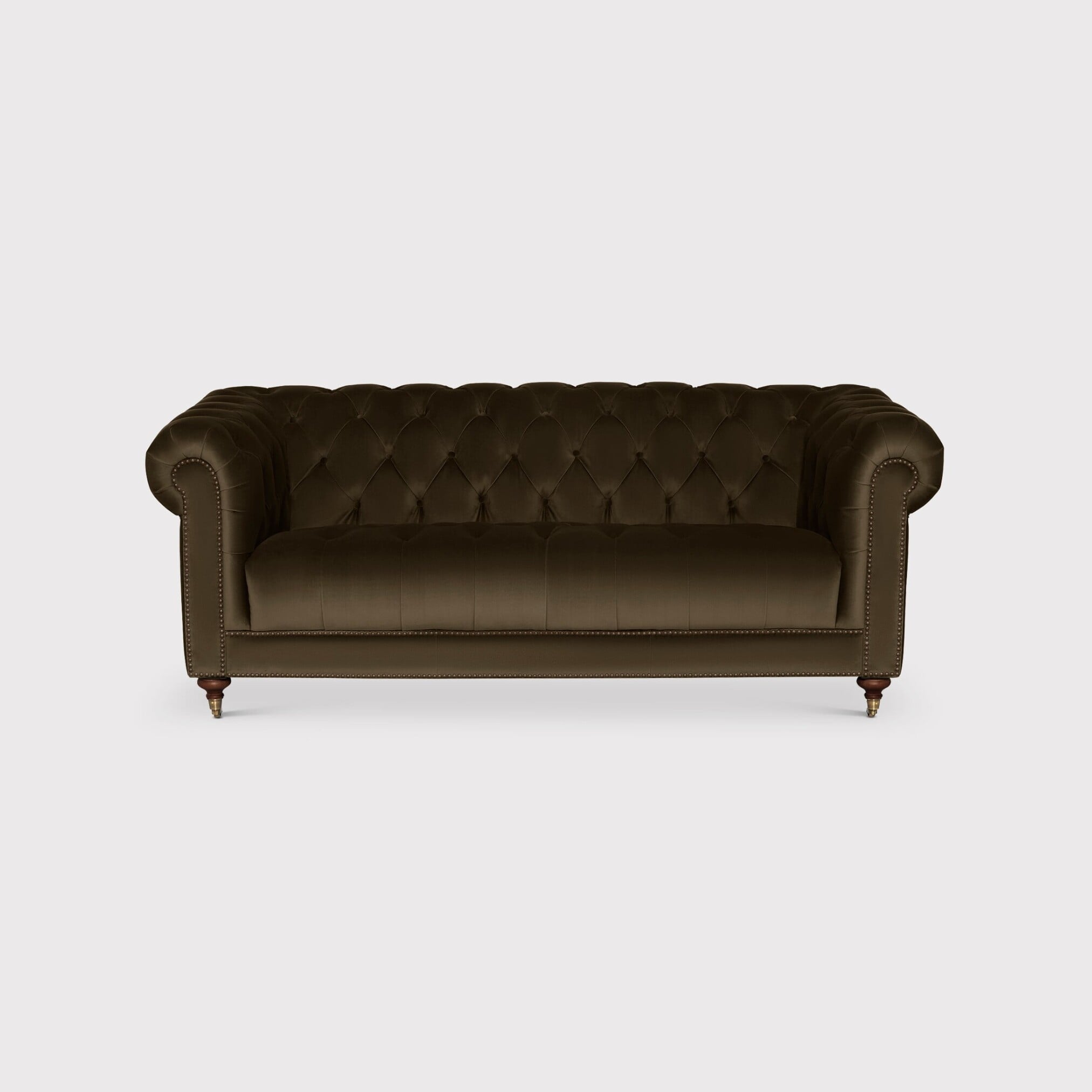 Ullswater 3 Seater Chesterfield Sofa, Green Velvet | Barker & Stonehouse