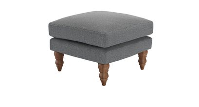 Isla Small Square Footstool in Harbour Grey Whitstable - sofa.com