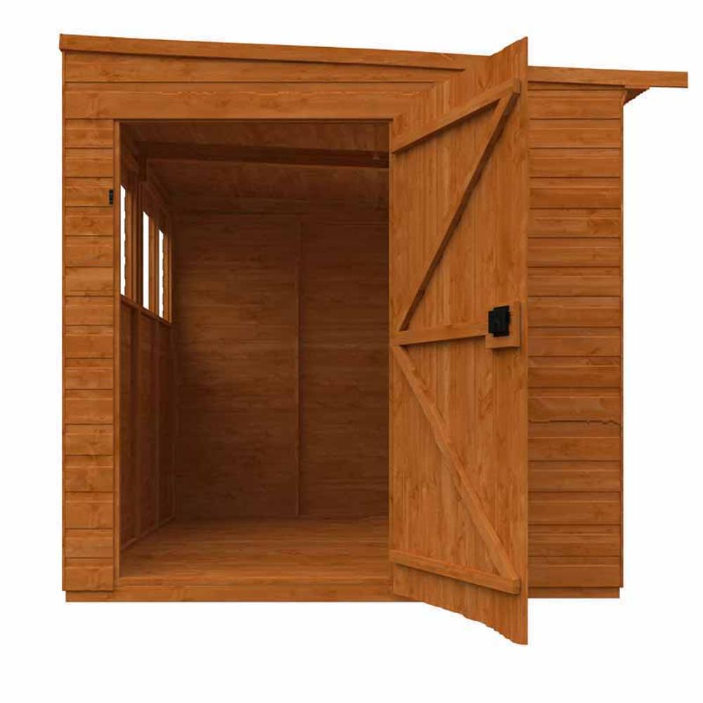 Buttercup Farm 8x6 Flex Pent Summerhouse Garden Sunroom 12mm Flex in Burnt Orange 4