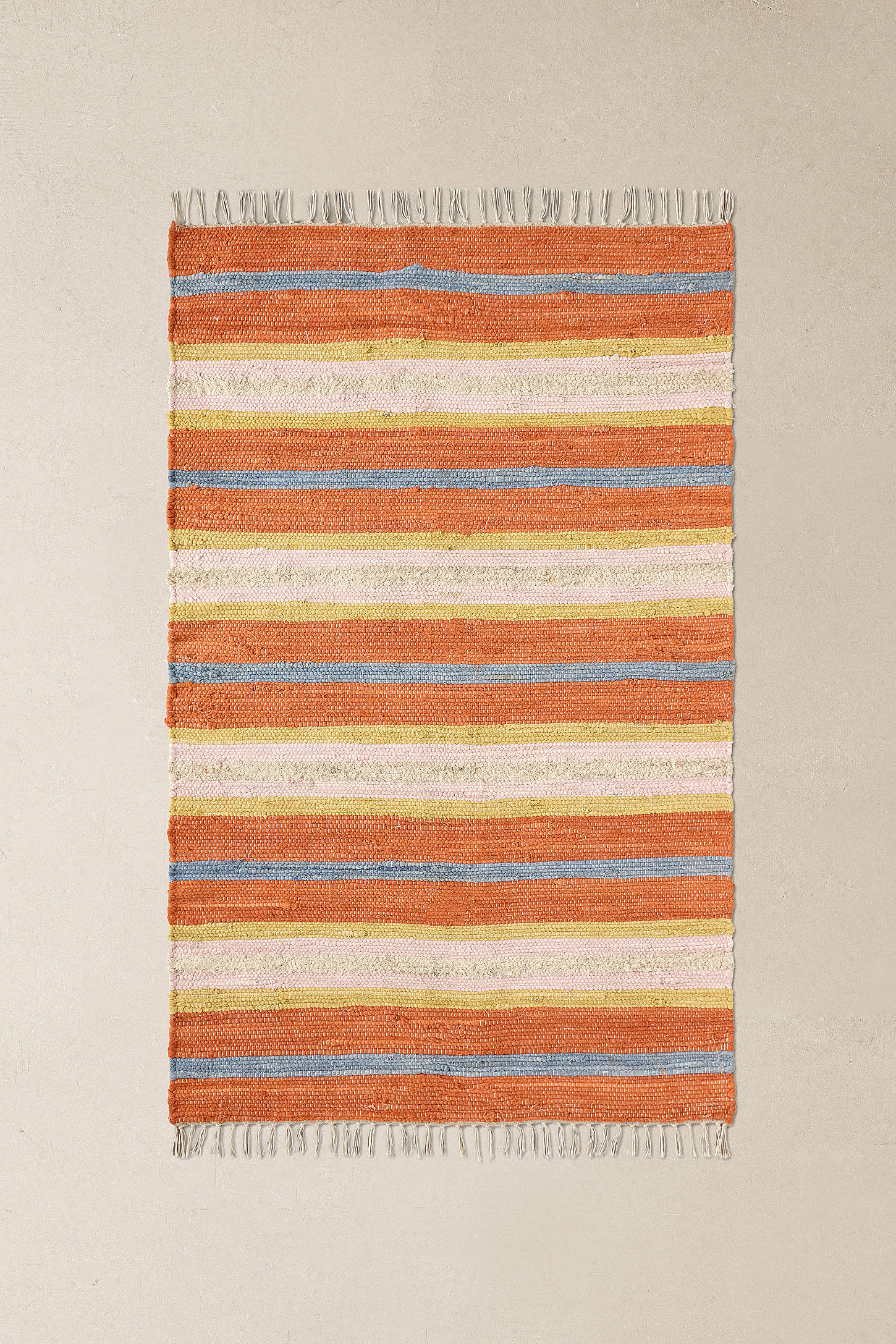 Orange Stripe 3x5ft / 90x150cm Rug - Orange