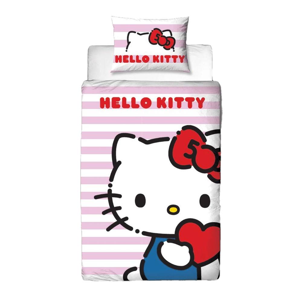Hello Kitty Hello Single Duvet Cover Set