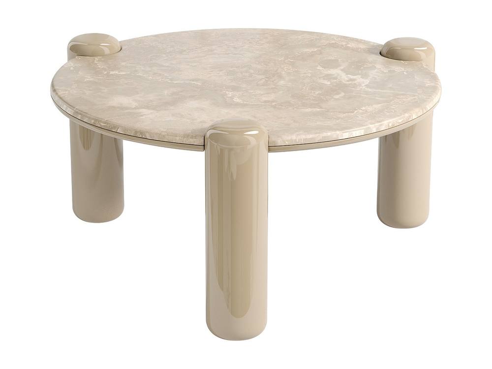 Vente-unique Marble & MDF Coffee Table - Beige - NARODI