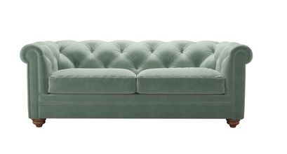 Patrick 2.5 Seat Sofabed in Sage Smart Velvet - sofa.com