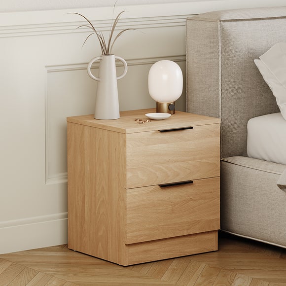 Hayes 2 Drawer Bedside Table