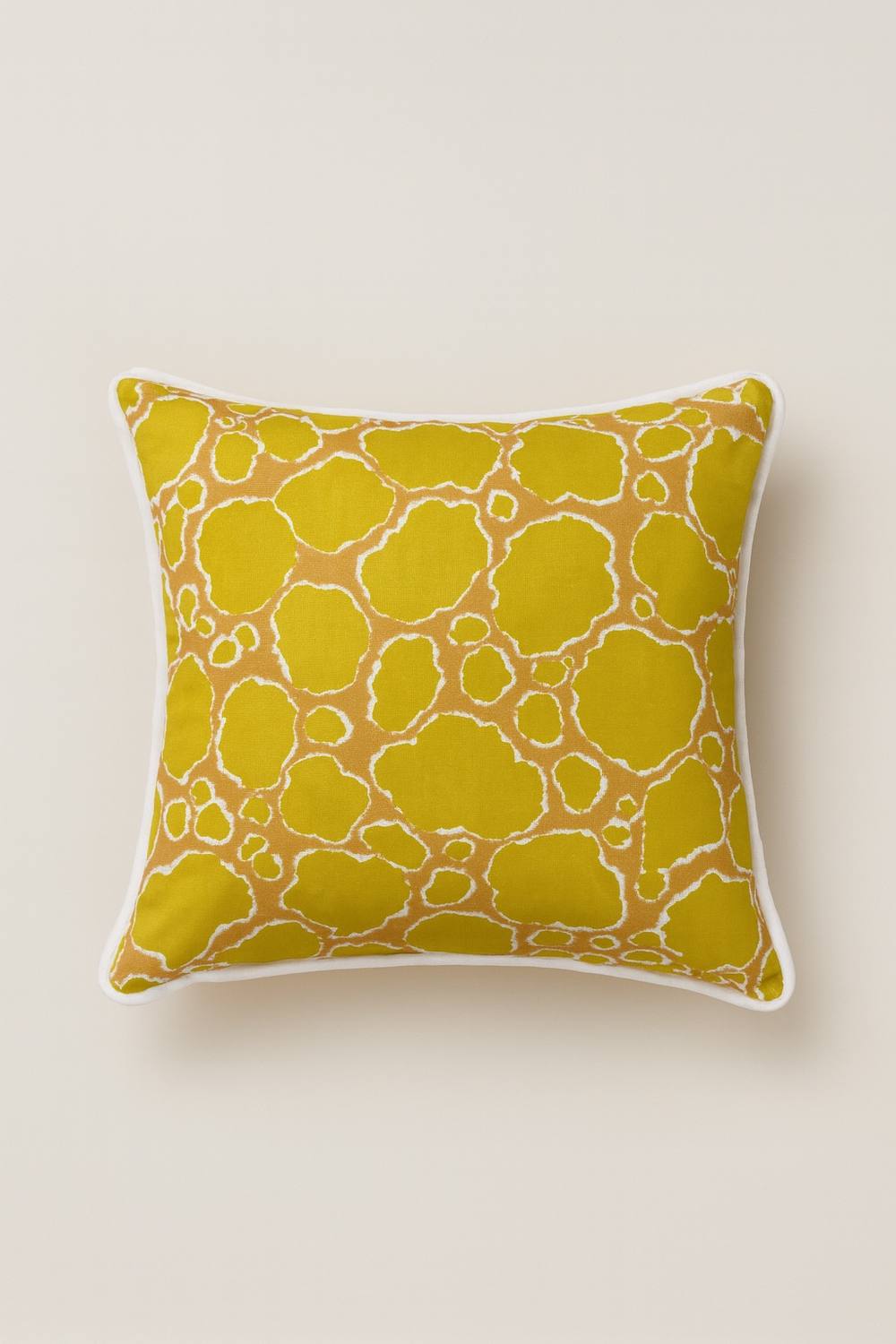 JTAPHRIQUE African Print Decorative Throw Pillow in Yellow