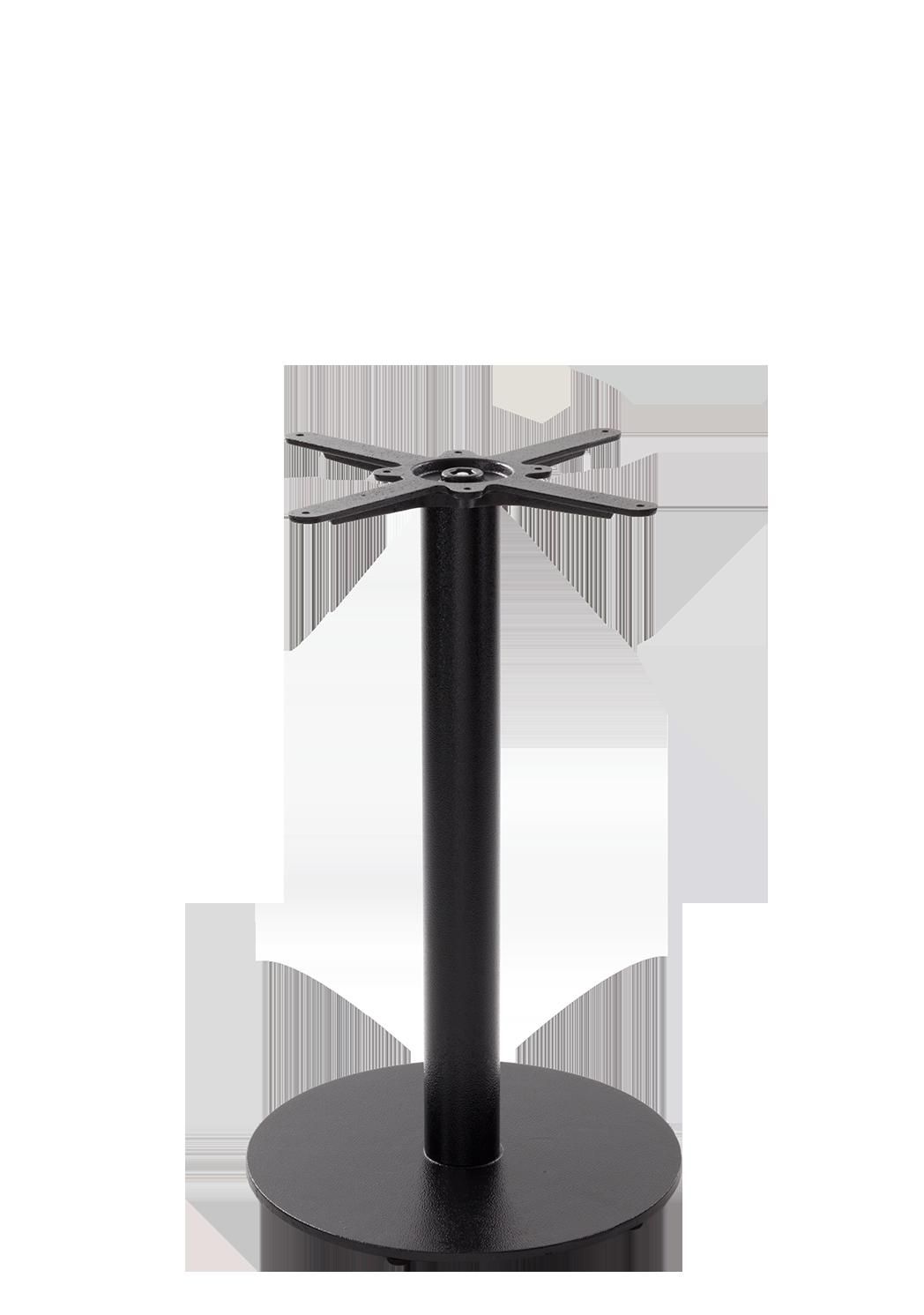 netfurniture Black Cast Iron Round Table Base - Medium - Height - 730 mm