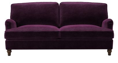 Bluebell 3 Seat Sofa Bed in Plum Smart Velvet - sofa.com