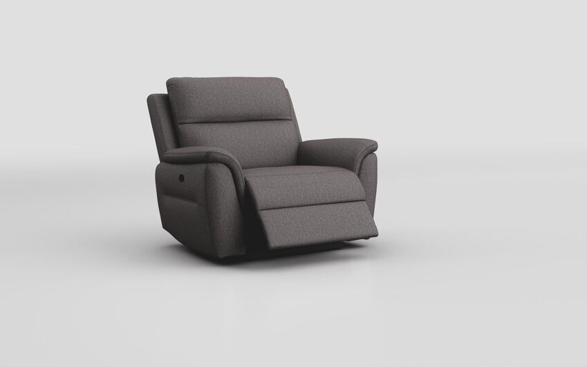 Grey Fabric Sogliano Manual Recliner Chair
