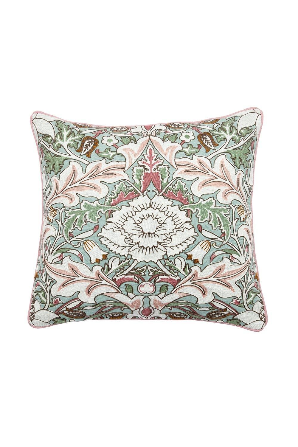 Morris & Co 'Strawberry Thief - Severne' Cushion 50X50cm in Light Pink
