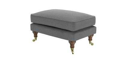 Bluebell Medium Rectangular Footstool in Harbour Grey Whitstable - sofa.com