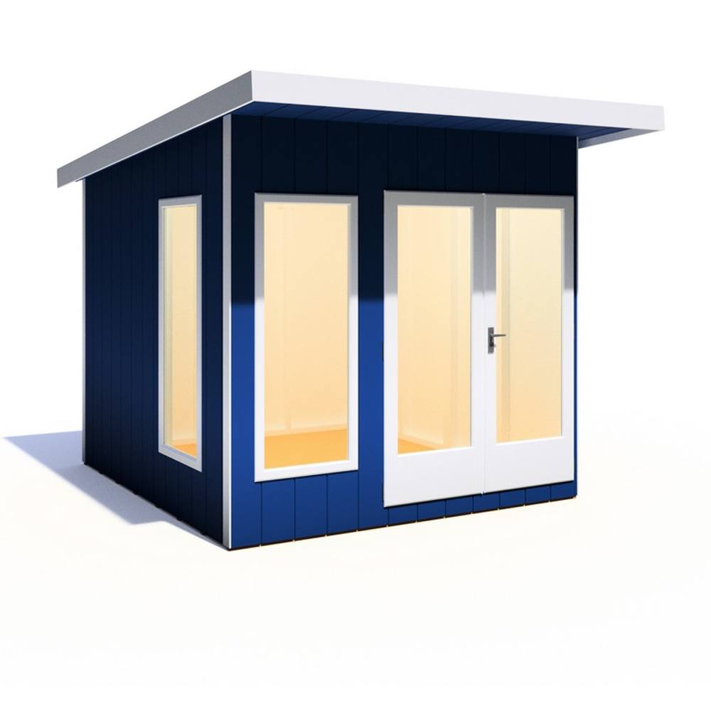 Shires Cali 8x8 Feet Pent 1 Garden Office - OSB/MDF - L334xW275.4xH246.1 cm in Light Brown 5