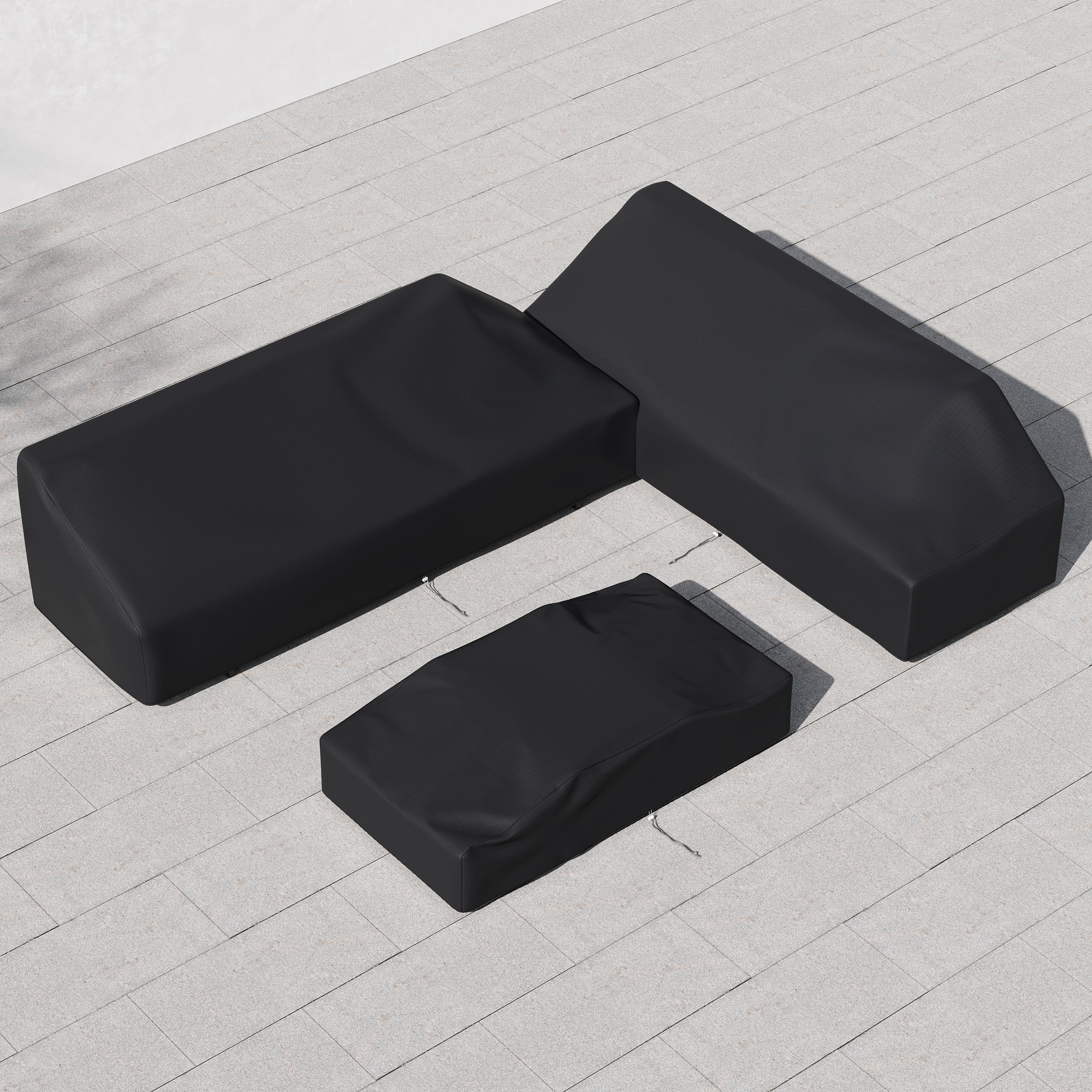 600D Tough Canvas Waterproof Outdoor Patio Furniture Set Covers