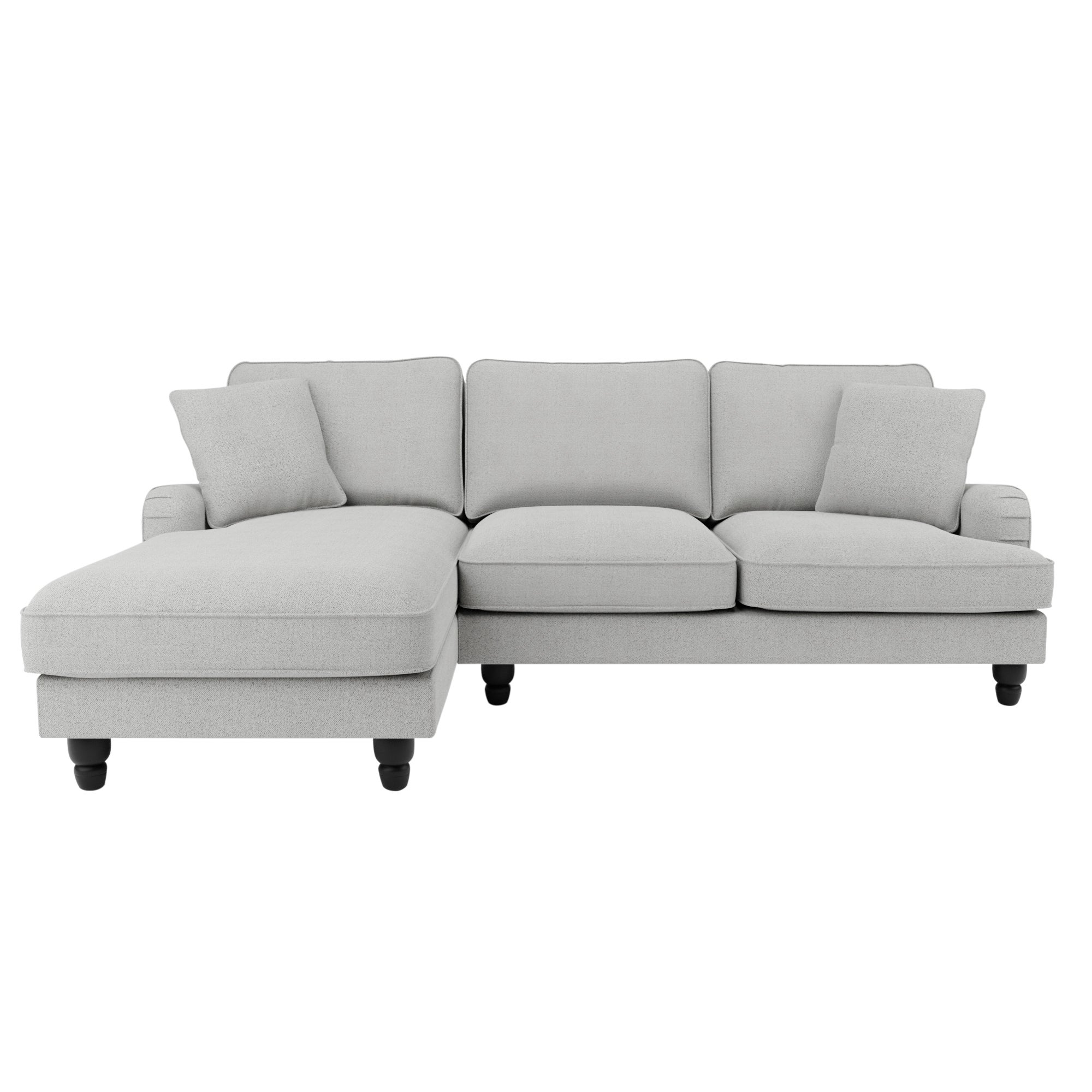 Beatrice Boucle Left Hand Corner Sofa Grey