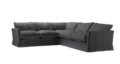 Otto Asym. Crn: LHF 2 Seat w RHF 2.5 Seat in Armour Smart Velvet - sofa.com