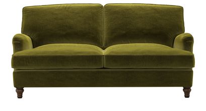 Bluebell 2.5 Seat Sofa Bed in Olive Cotton Matt Velvet - sofa.com