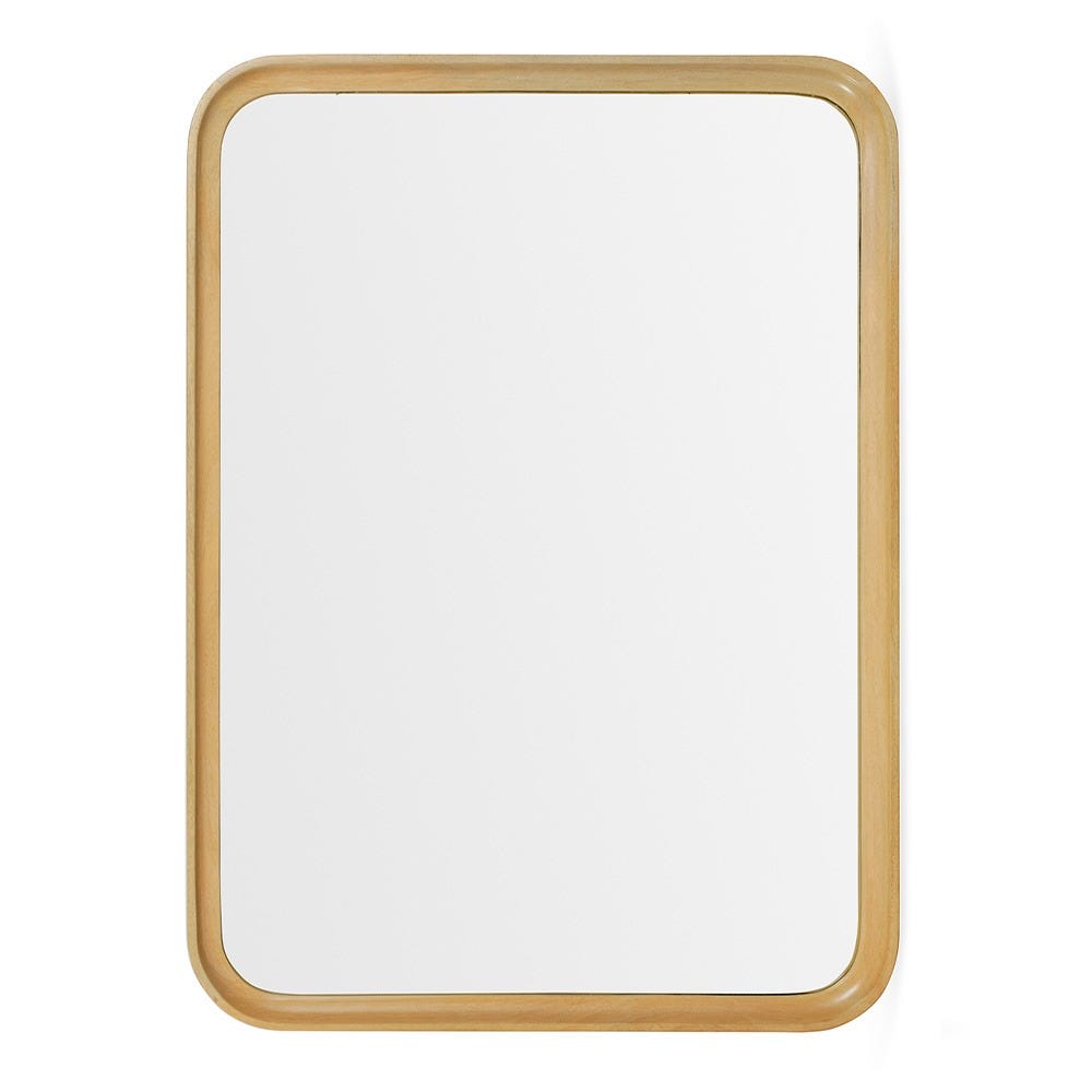 Heal's Livorno Rectangle Mirror Light Mango Wood 110 x 80cm 2