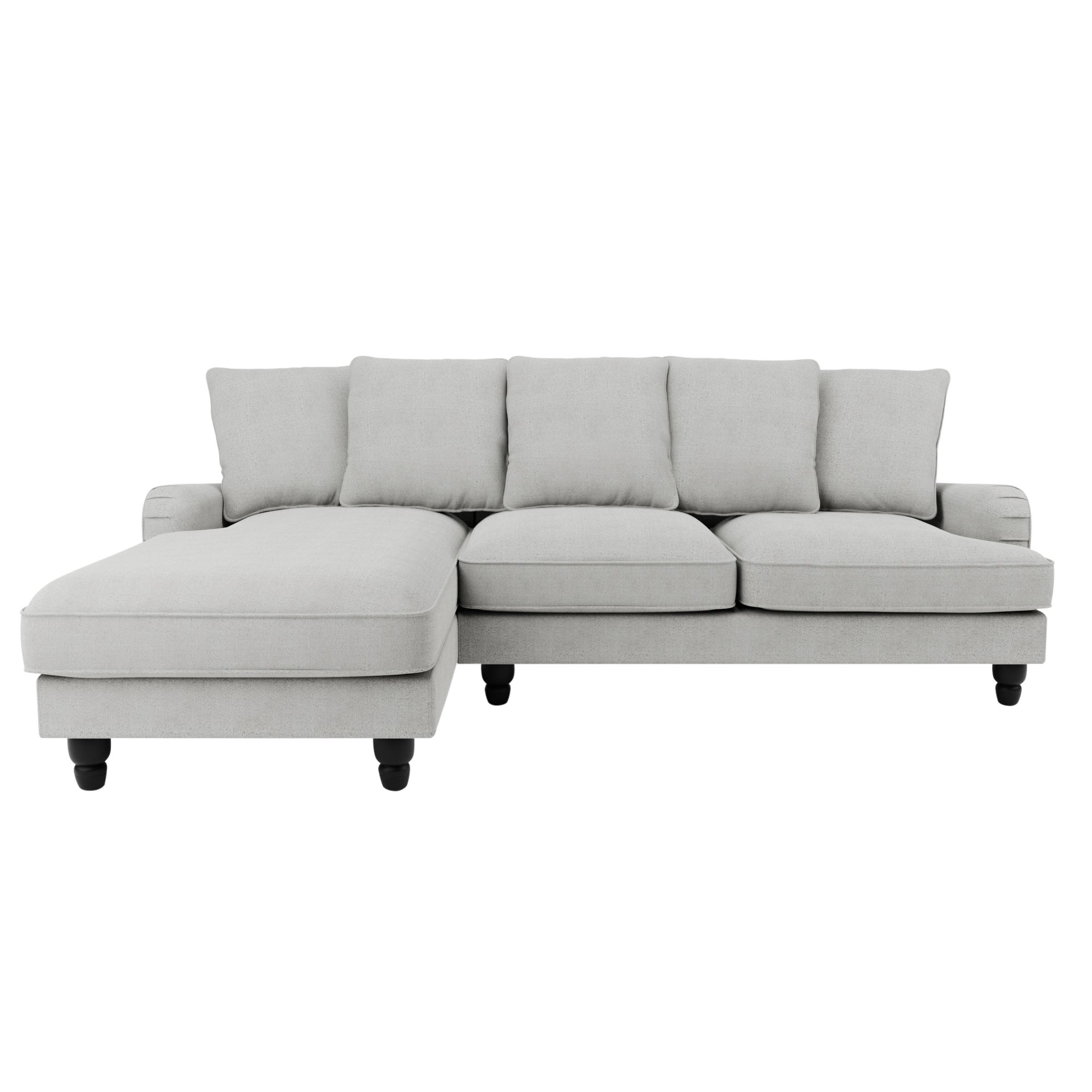 Beatrice Scatter Back Boucle Left Hand Corner Sofa Grey
