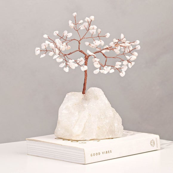 Serenity White Jade Gemstone Tree 4