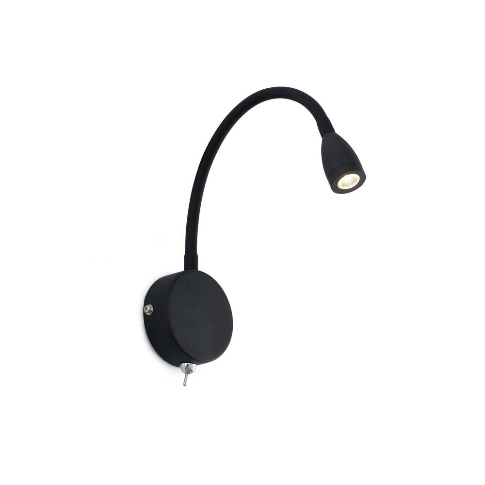Netlighting Loke LED Indoor Wall Light Reading Lamp Black