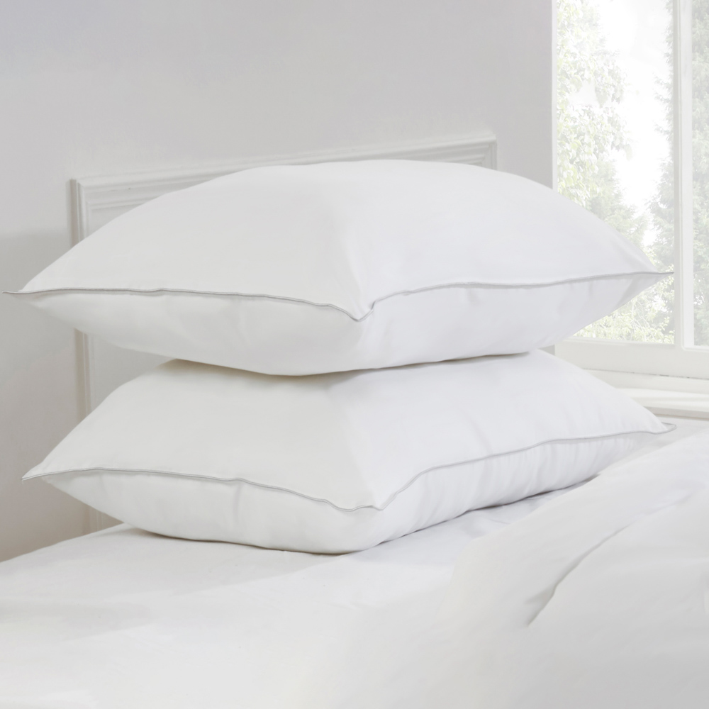 Dreamy Nights Overfilled Duck Feather Pillow Pair, White