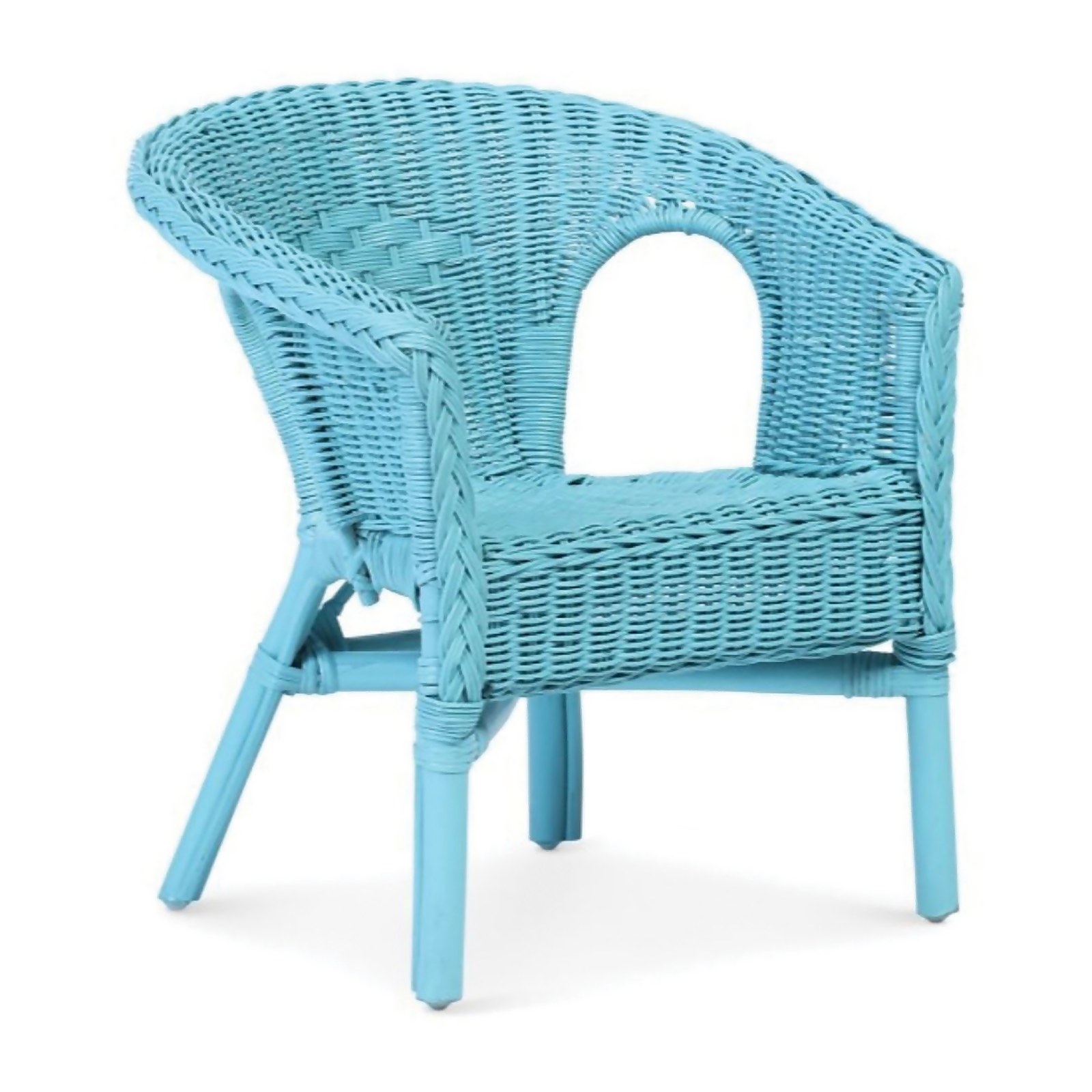 Kids Wicker Loom chairs in Blue