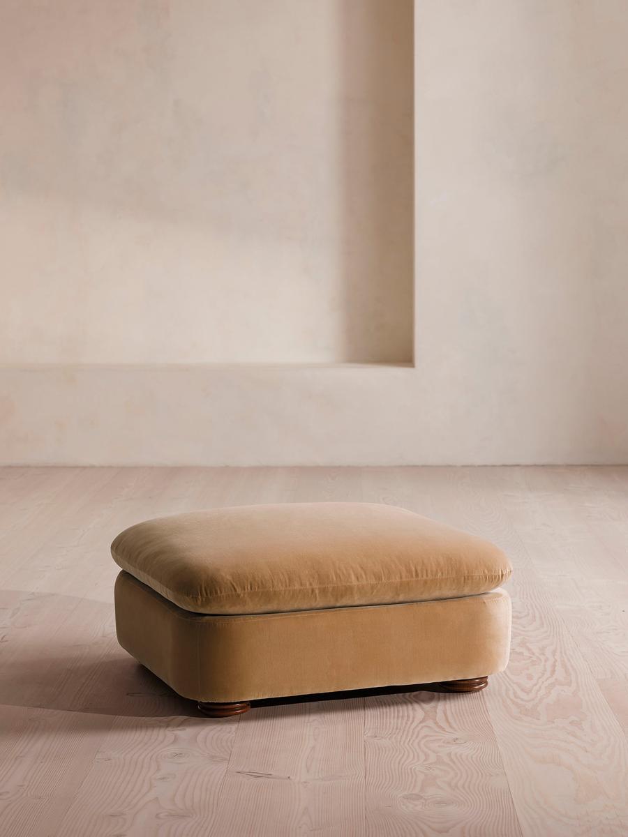 Rava Ottoman, Velvet, Camel