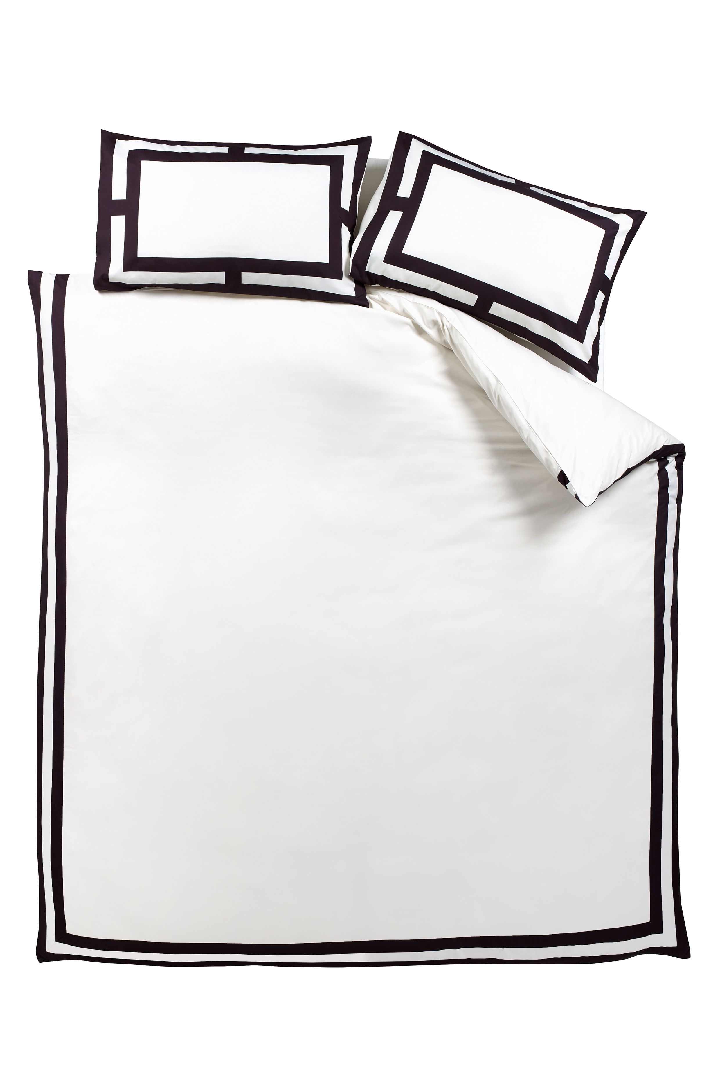 Catherine Lansfield 'So Soft Mono Panel' Duvet Cover Set in Cream 4