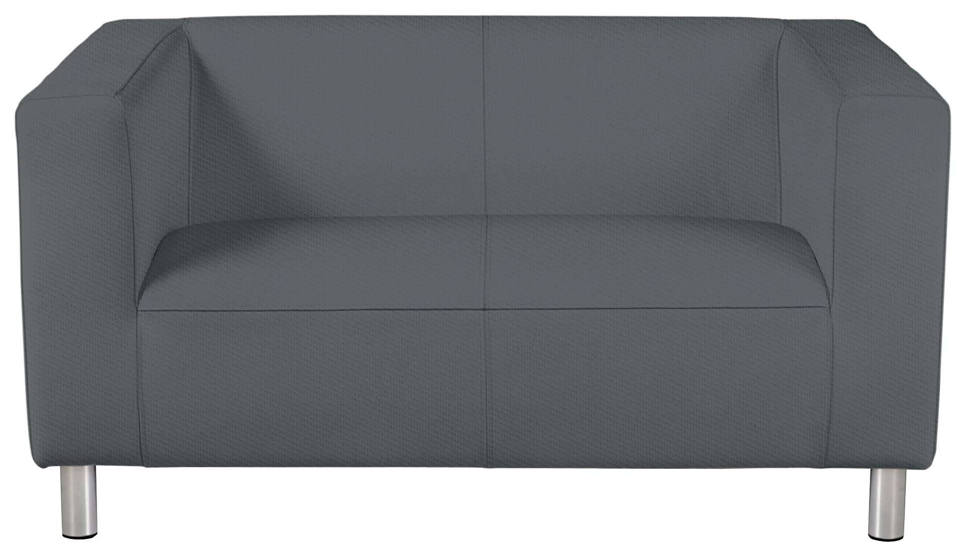 Argos Home Moda Compact 2 Seater Fabric Sofa - Grey