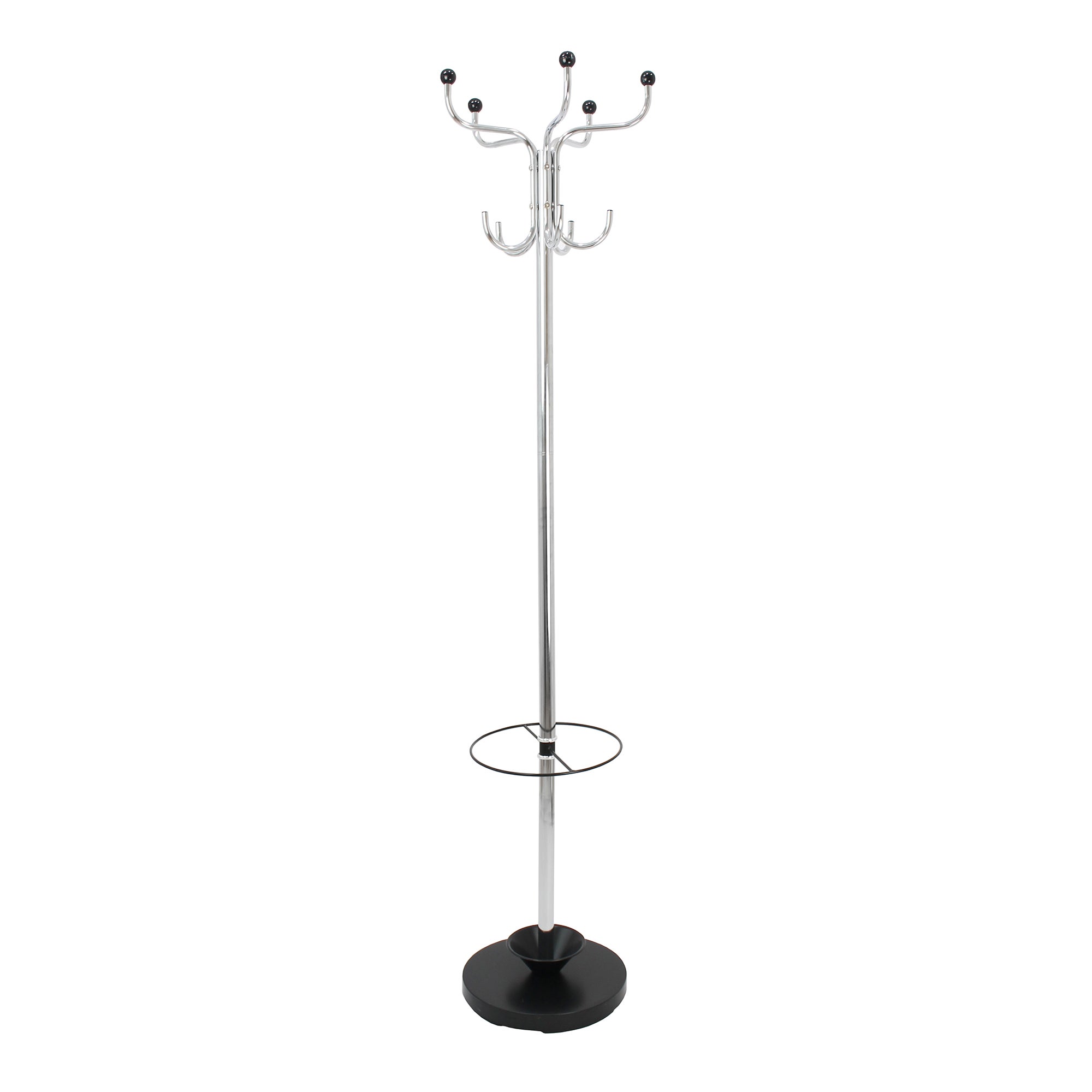 Chrome Hat and Coat Stand Chrome
