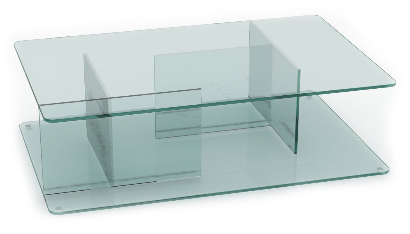 Case Lucent Coffee Table Clear Glass