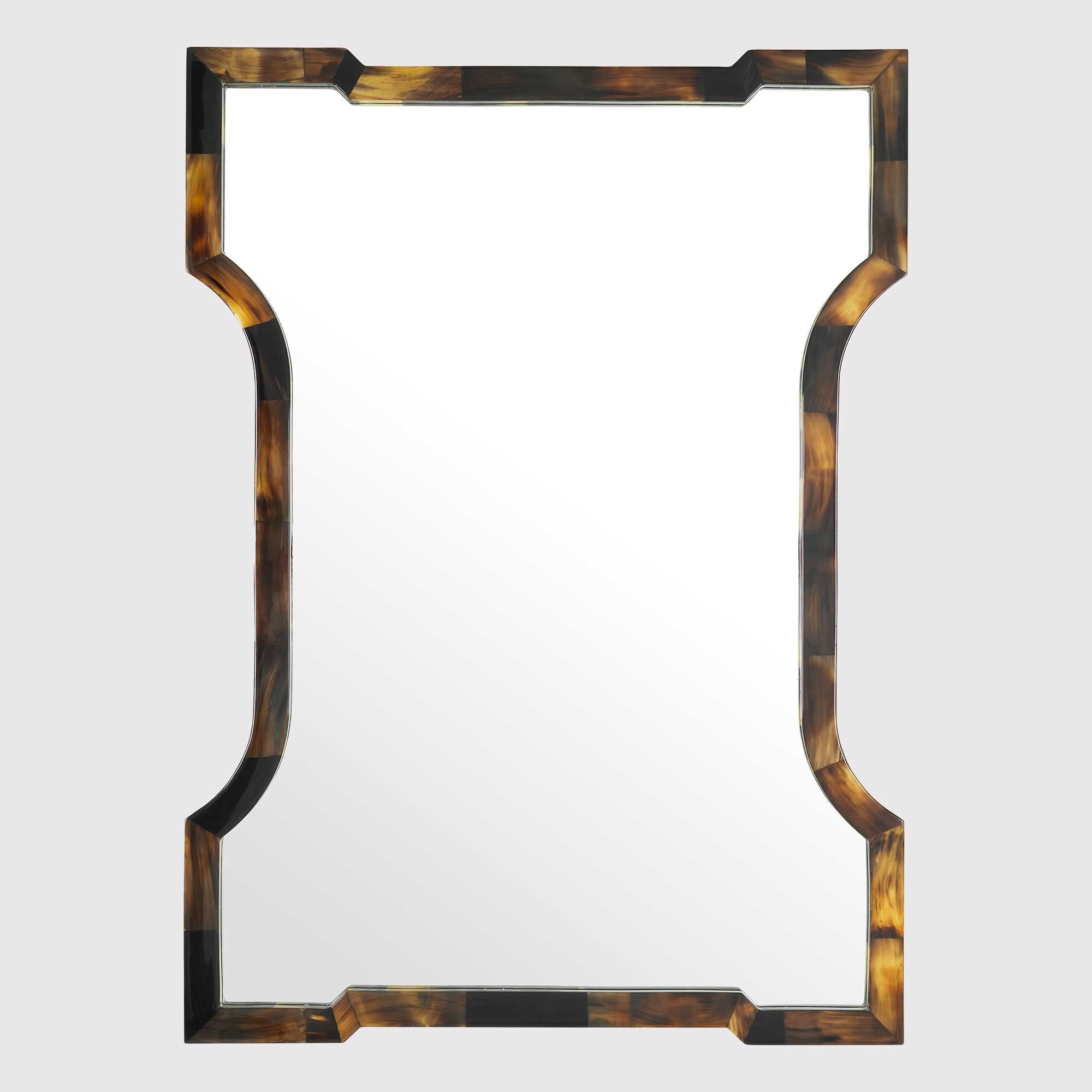 Eichholtz Mirror Scalamance 130x94x3, Square, Brown | Barker & Stonehouse