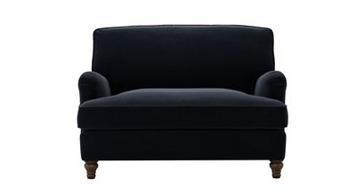 Bluebell Loveseat Sofabed in Pitch Smart Cotton - sofa.com