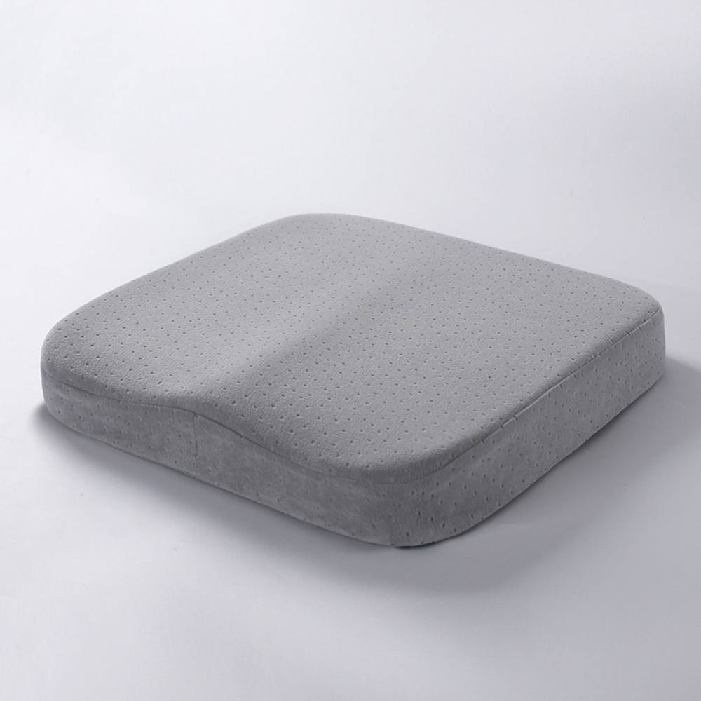 Obasyhig Square Slow Rebound Memory Foam Cushion in Grey